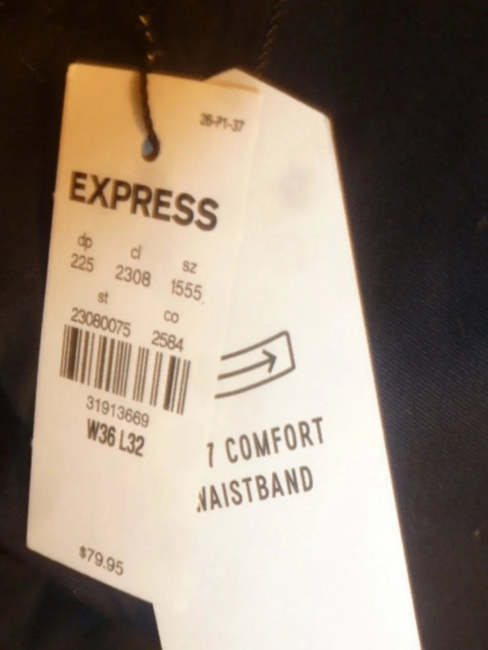 Express Men’s 36x32 Slim  Dress Pants Hyper Stretch/ Classic NWT